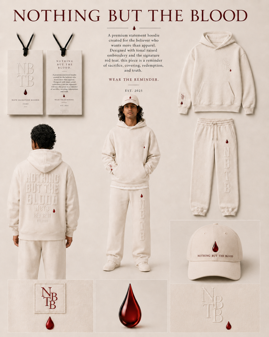 NBTB Sweatpants - Ivory